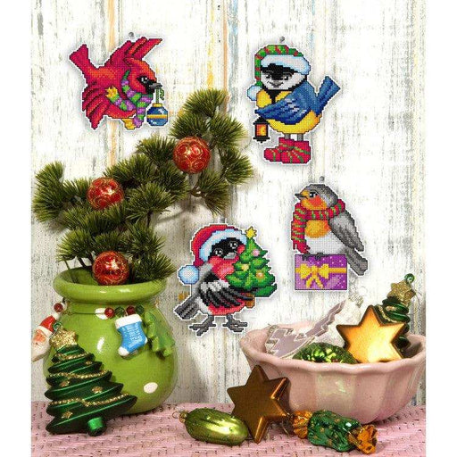 Orchidea Cross Stitch Kit On The Plastic Canvas Christmas Birds Orchidea Cross Stitch Kits - HobbyJobby