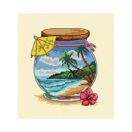 Orchidea Cross Stitch Kit "Vacation Memoriestropical Sea" Orchidea Cross Stitch Kits - HobbyJobby