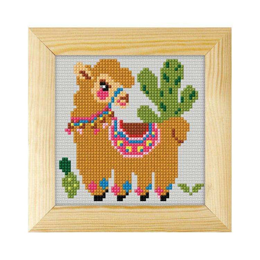 Orchidea Cross-Stitch Kit With Frame Alpaca Orchidea Cross Stitch Kits - HobbyJobby