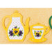 Orchidea Cross Stitch Kit With Frame Pansies With Teapot And Cup – Yellow 16X18 CM Orchidea Cross Stitch Kits - HobbyJobby