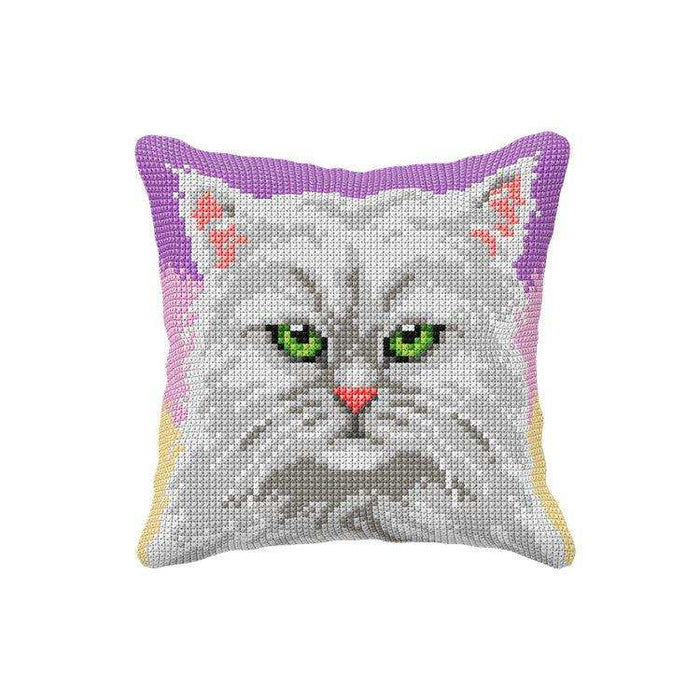Orchidea Cushion Kit For Embroidery Persian Cat 40X40 CM Orchidea Cushion Kits - HobbyJobby