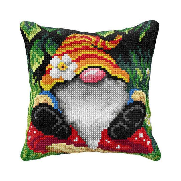 Orchidea Cushion Kits For Embroidery 40/40Cm Gnome CM Orchidea Cushion Kits - HobbyJobby