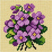 Orchidea Half Stitch Complete Needlepoint Violets Orchidea Cross Stitch Kits - HobbyJobby
