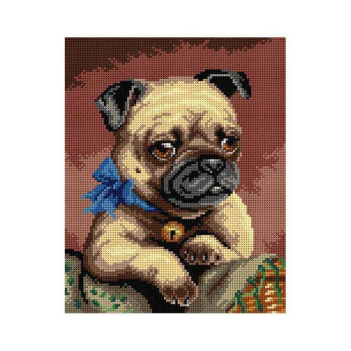 Orchidea Tapestry Canvas Pug (After Carl Reichert) 24X30 CM Orchidea Printed Canvas - HobbyJobby