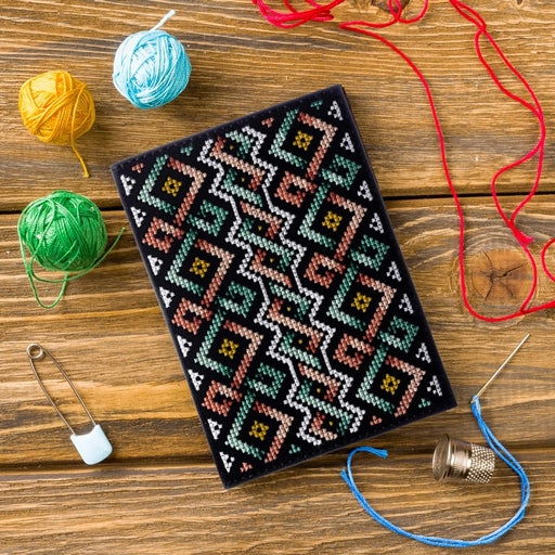 Passport Cover Needlecraft Kit - Cross Stitch Kits on Leather Wonderland Crafts Passport Cover Kits - HobbyJobby