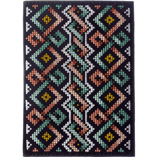 Passport Cover Needlecraft Kit - Cross Stitch Kits on Leather Wonderland Crafts Passport Cover Kits - HobbyJobby