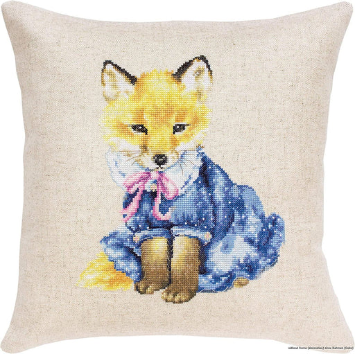 Pillow Cross Stitch Kit Luca-S - Fox, PB176 Cushion Kits - HobbyJobby