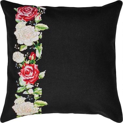 Pillow Cross Stitch Kit Luca-S - Rose, PB170 Cushion Kits - HobbyJobby
