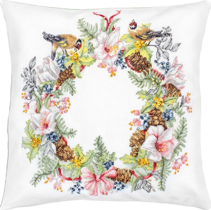 Pillow Kit - Cross Stitch - December, PB210 - HobbyJobby