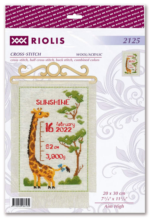 Riolis Cross Stitch Kit - Aim High Cross Stitch Kits - HobbyJobby