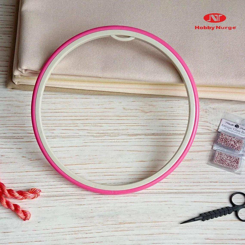 Round Embroidery Hoop - Nurge Hoop Hoops - HobbyJobby