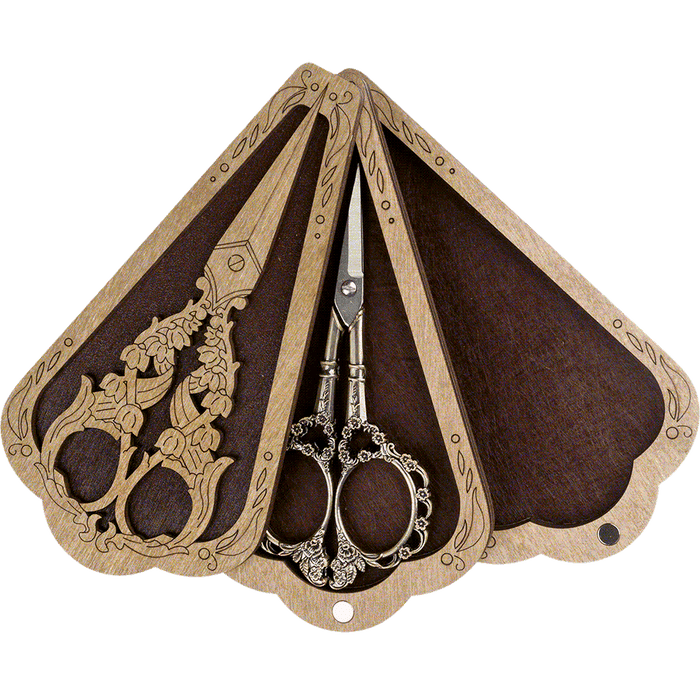 Scissor Case - Wooden Scissor Case, Storage Box for Scissors Wonderland Crafts Scissor Cases - HobbyJobby