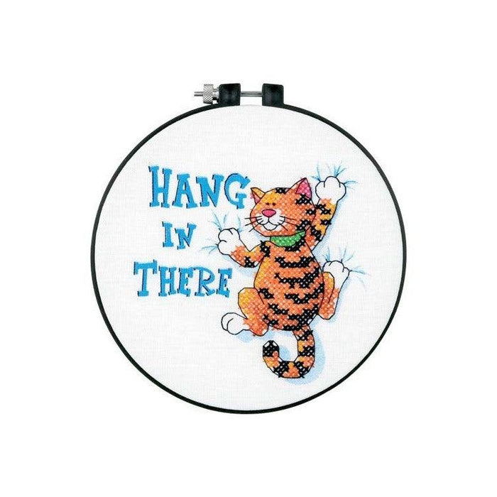 Stamped Cross Stitch Kit Dimensions - Hang in There, D73062 Dimensions Cross Stitch Kits - HobbyJobby
