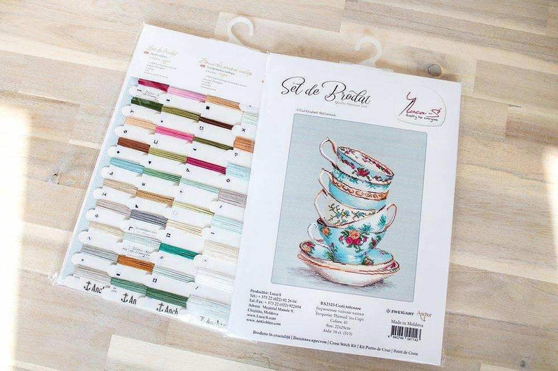 Themed Tea Cups - Turquoise - HobbyJobby