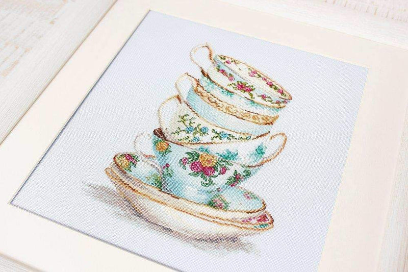 Themed Tea Cups - Turquoise - HobbyJobby