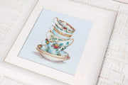 Themed Tea Cups - Turquoise - HobbyJobby