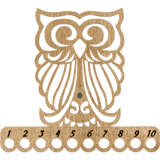 Owl embroidery floss organizer