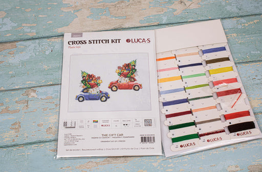 Toys Cross Stitch Kit Luca-S - The Gift Car, JK035 Cross Stitch Toys - HobbyJobby
