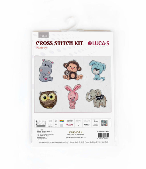 Toys Cross Stitch Kits - JK041 Friends 4 Cross Stitch Toys - HobbyJobby