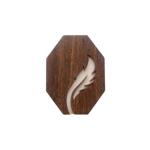 Wooden Needle Case. Feather. Needle Cases - HobbyJobby