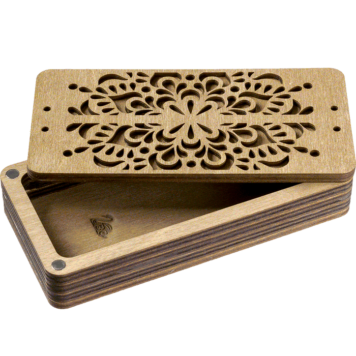 Wooden Storage Box for Handcrafts Wonderland Crafts Organizer Box - HobbyJobby